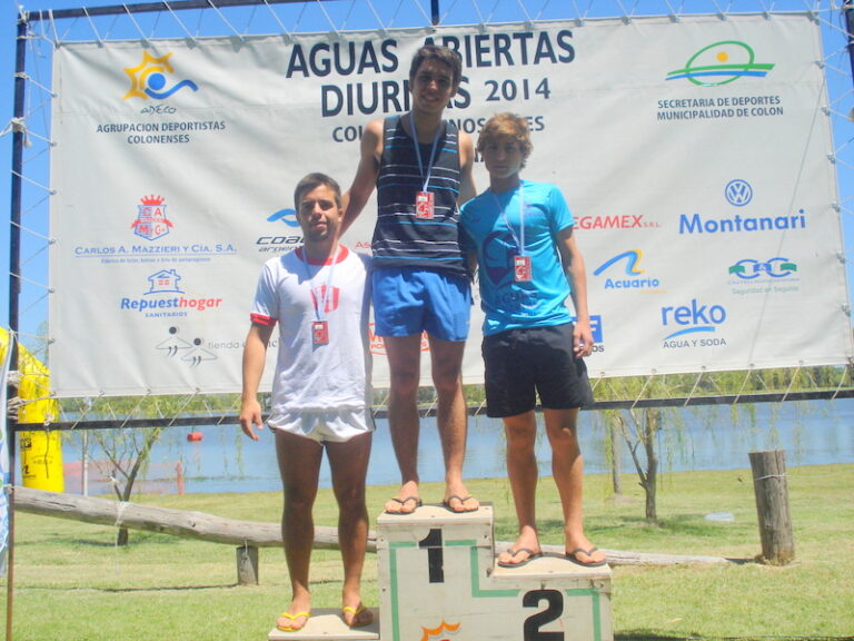 Natación de Aguas abiertas en Colón: 3° Franco Cuniolo por el Club Atlético