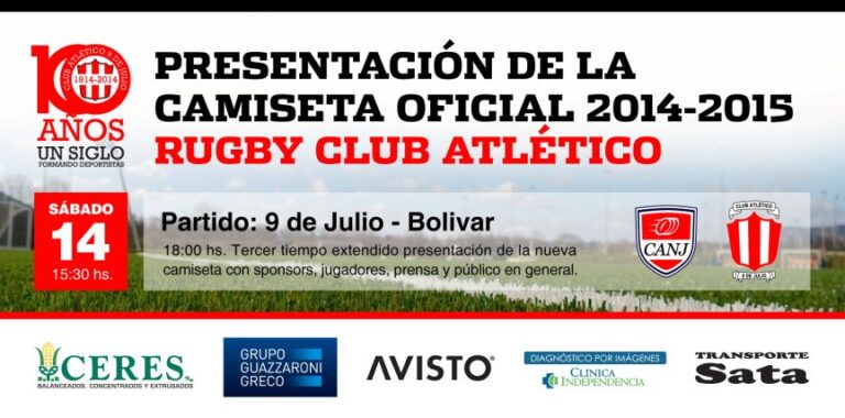 El sábado hay Rugby y luego la presentación de las camisetas