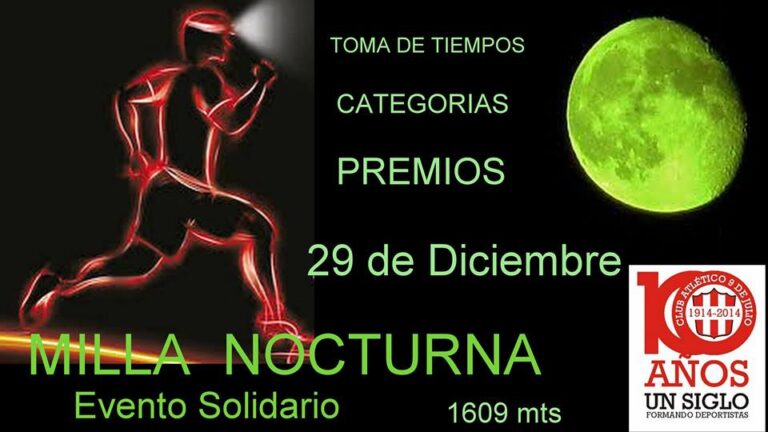 Se corre la Milla Nocturna el lunes 29