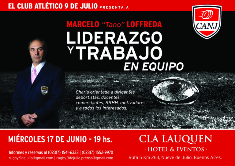 Marcelo Loffreda, figura internacional de Rugby viene a dar una charla