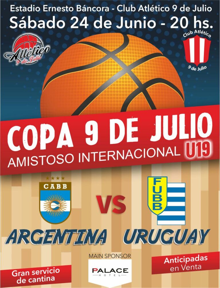 Basquetbol Internacional: Argentina y Uruguay en Atlético