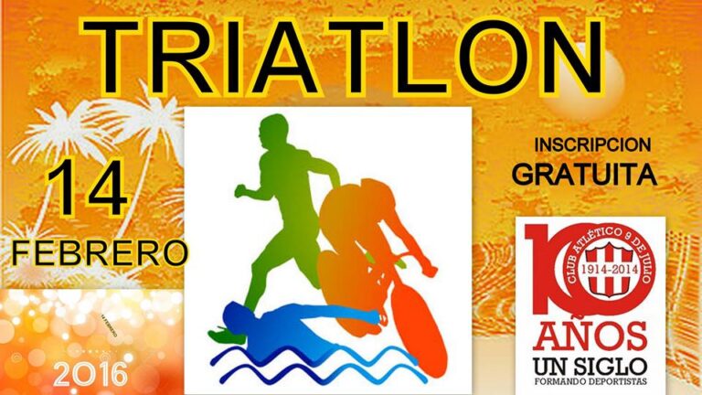 Se corre el Triatlón el domingo 14 de febrero