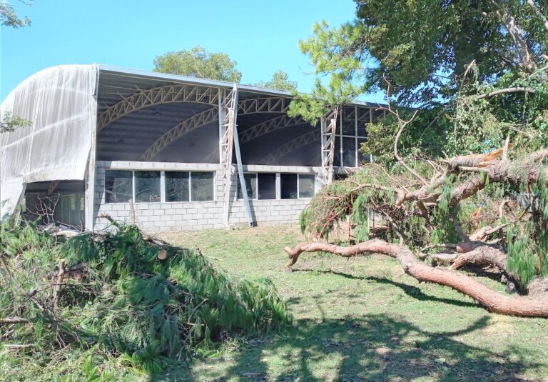 Muy importantes daños ocasionó la última tormenta en el Estadio: rápida reacción