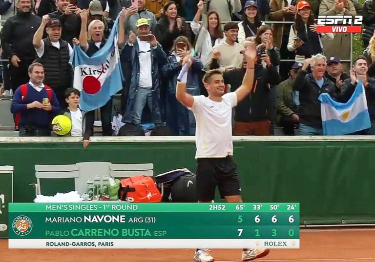 Debut triunfal de Mariano en el Torneo de Roland Garros y reconocimiento mundial