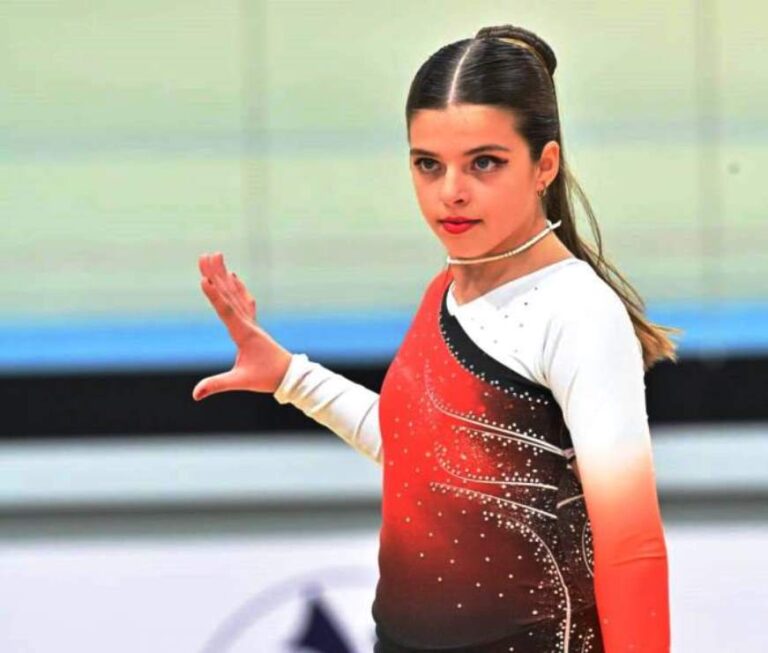 Alfonsina Legone es la número tres del país en Patinaje Artístico